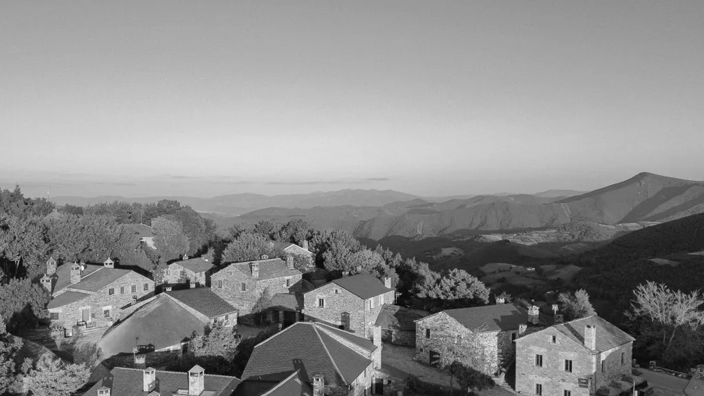 O Cebreiro visto de cima, drone